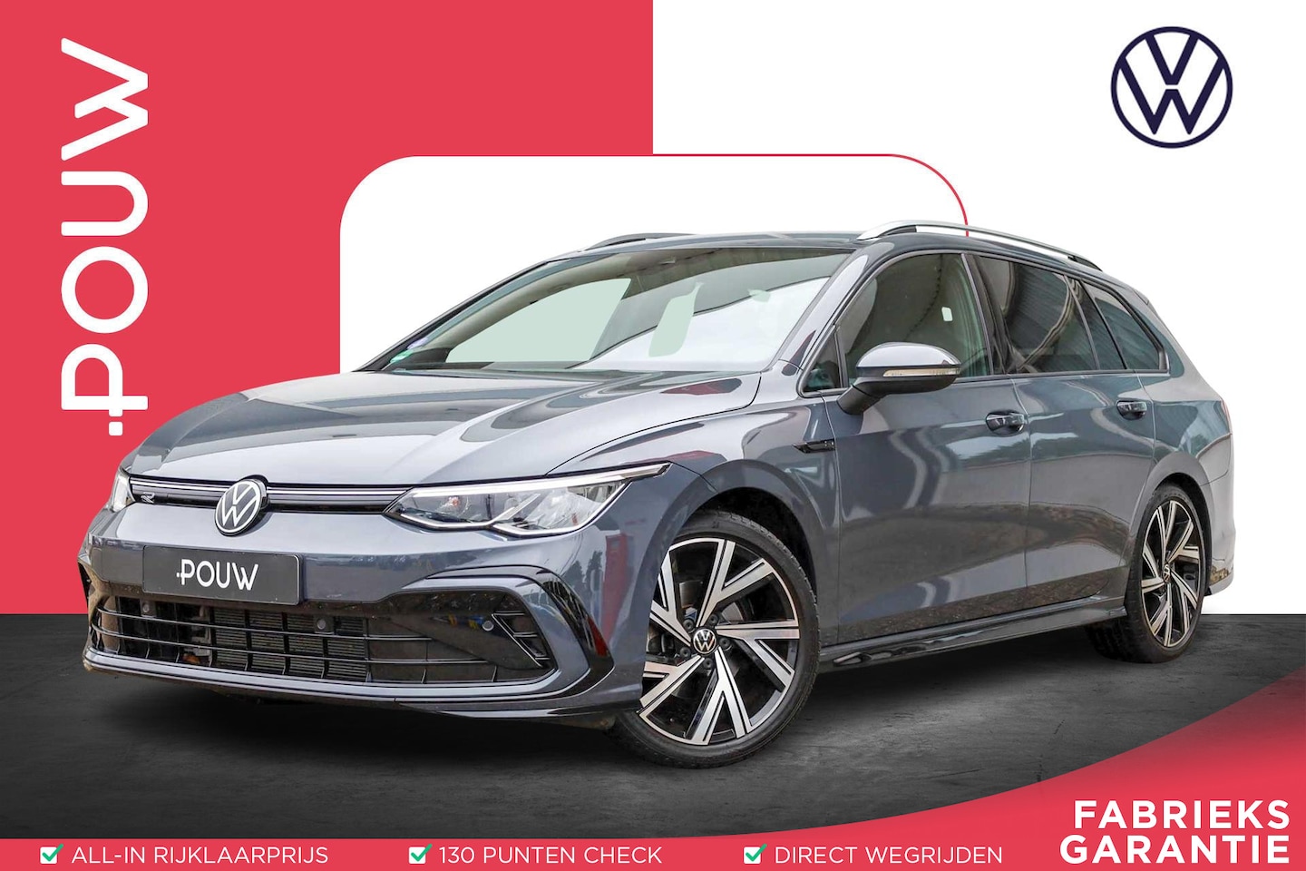Volkswagen Golf Variant - 1.5 eTSI 150pk DSG R-Line | Trekhaak | Achteruitrijcamera | Cruise Control Adaptief | Stoe - AutoWereld.nl