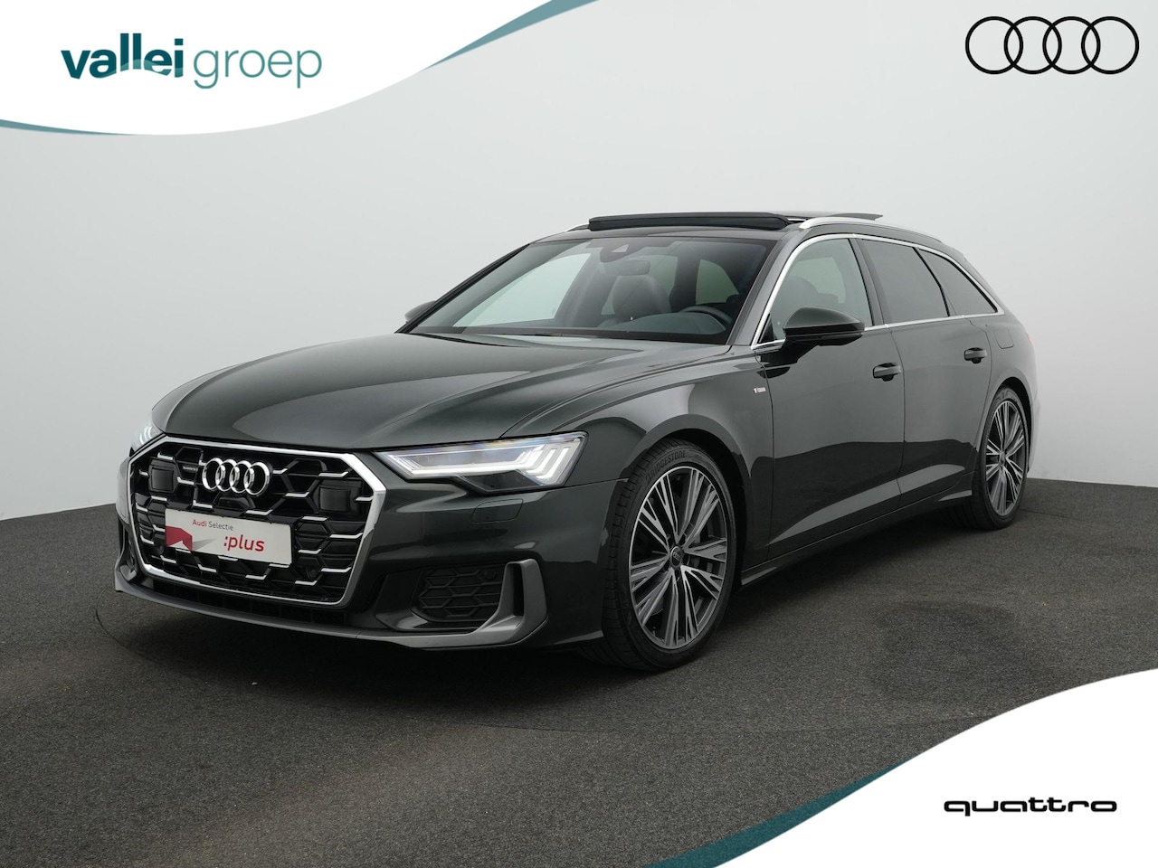 Audi A6 Avant - 50 TFSI e 299 pk quattro S-Line | Panoramadak | HD-Matrix LED | Leder/alcantara | Lederpak - AutoWereld.nl