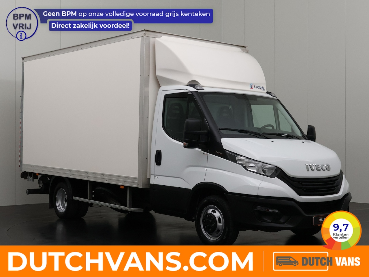 Iveco Daily - 35C16 3.0L Bakwagen+Laadklep | Dakspoiler | Airco | Cruise | 3-Zits - AutoWereld.nl