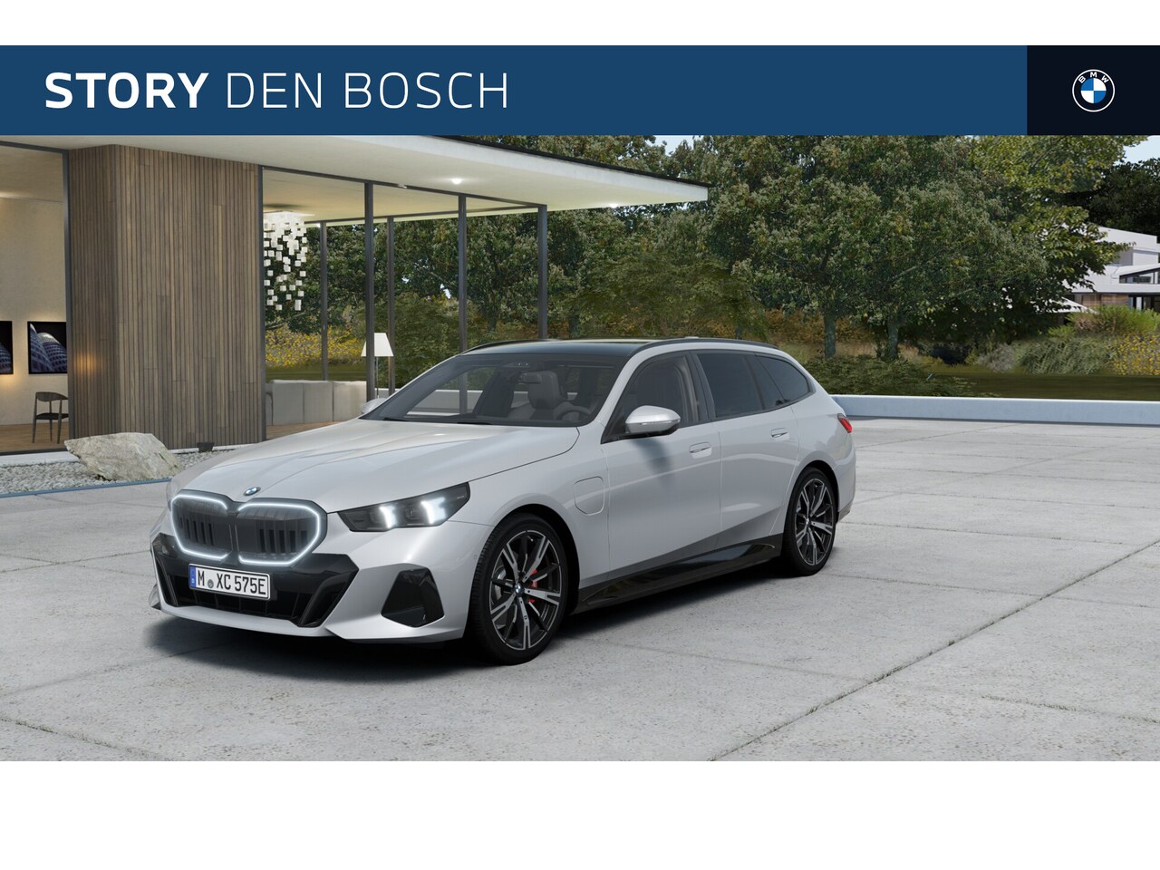 BMW 5-serie Touring - 530e M Sport Automaat / Panoramadak / Trekhaak / Achteruitrijcamera / Adaptieve LED / Stoe - AutoWereld.nl