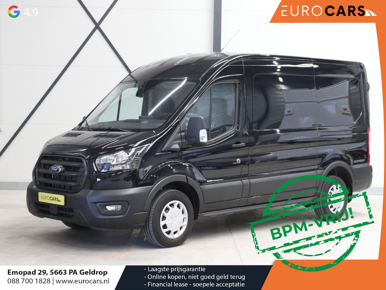 Ford Transit - 310 2.0 TDCI L2H2 Trend Automaat Navigatie Trekhaak 360° Camera Airco Cruise DAB+ - AutoWereld.nl