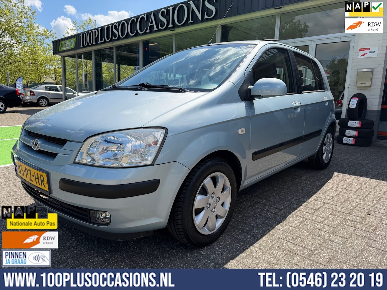 Hyundai Getz - 1.3i Dynamic Sky | Pano dak | Airco | 5 deurs | - AutoWereld.nl