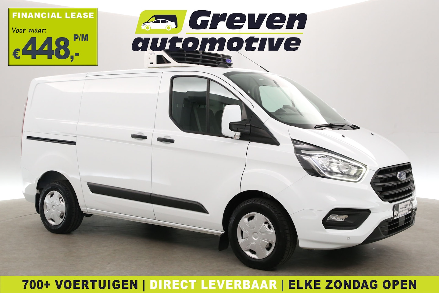 Ford Transit Custom - 2.0 TDCI L1H1 | Koel/vrieswagen -5° | Airco | Cruise | 3 Zits | Trekhaak | Parkeersens. | - AutoWereld.nl