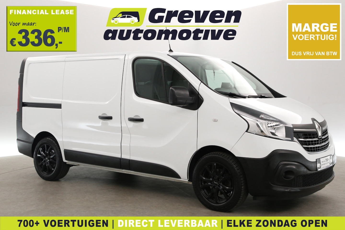 Renault Trafic - 2.0 dCi 145PK L1H1 | Marge | Airco | Camera | Navi | 3 Zits | Trekhaak - AutoWereld.nl