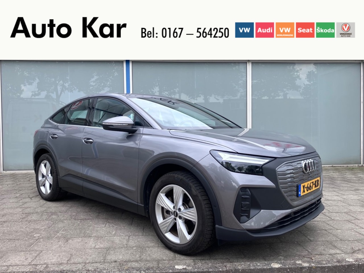 Audi Q4 Sportback e-tron - 40 S edition 77 kWh SOH 92 % Stoelverwarming Lederen interieur Elektronische achterklep - AutoWereld.nl