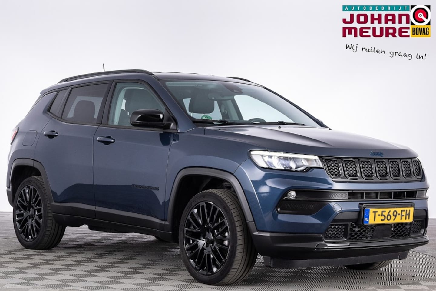 Jeep Compass - 4xe 190 Plug-in Hybrid Electric Night Eagle | CARPLAY | LED | VELGEN . - AutoWereld.nl