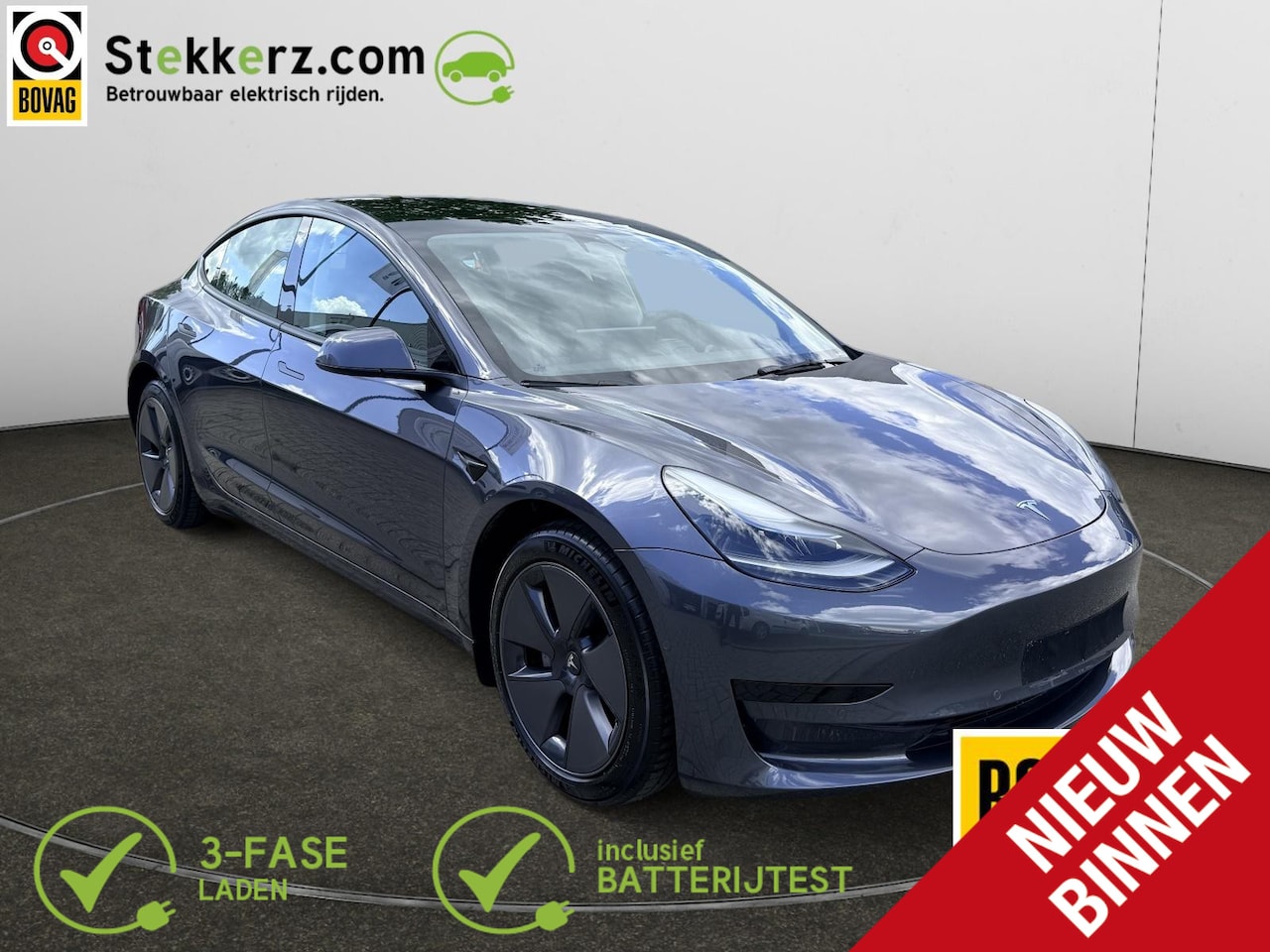 Tesla Model 3 - Standard RWD Plus 60 kWh | All-in prijs incl. 12 mnd BOVAG garantie | SOH 95% | - AutoWereld.nl