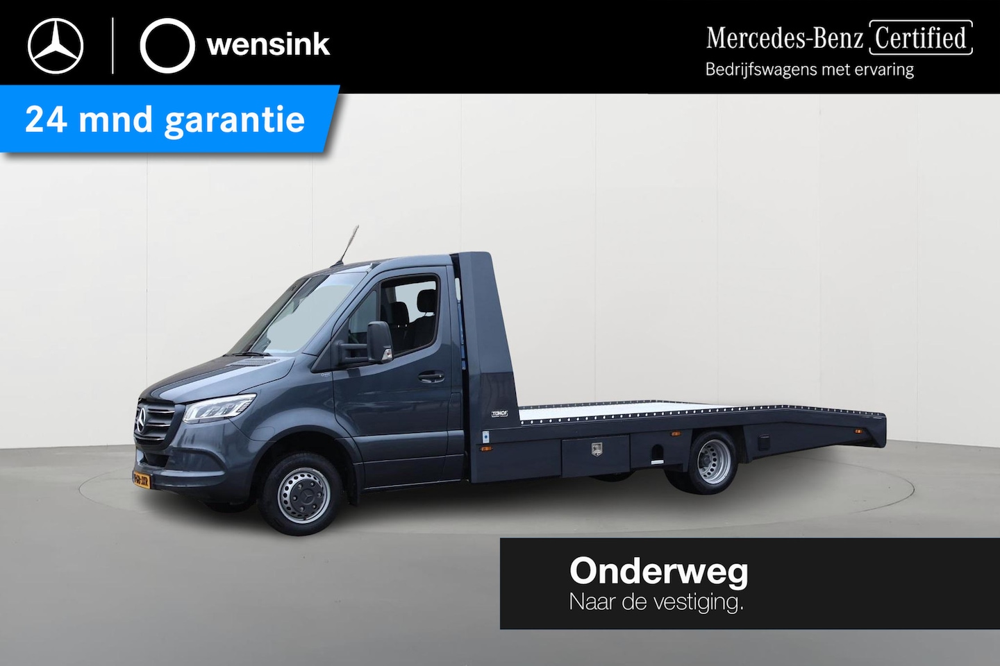 Mercedes-Benz Sprinter - 519 CDI L3 Select Tijhof Oprijwagen + Trailer Tijhof TA 35 ANN | Stoelverwarming | 3 zits - AutoWereld.nl