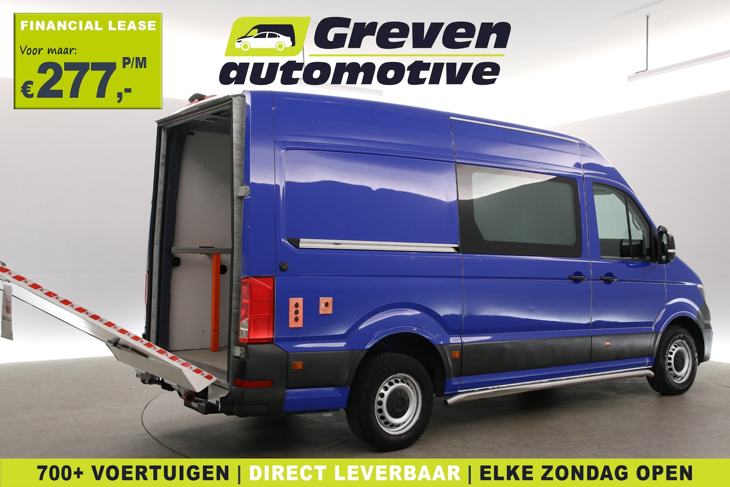 Volkswagen Crafter - 2.0 TDI 140PK L3H3 | Laadklep | Airco | Cruise | Camera | Carplay | Parkeersens. - AutoWereld.nl