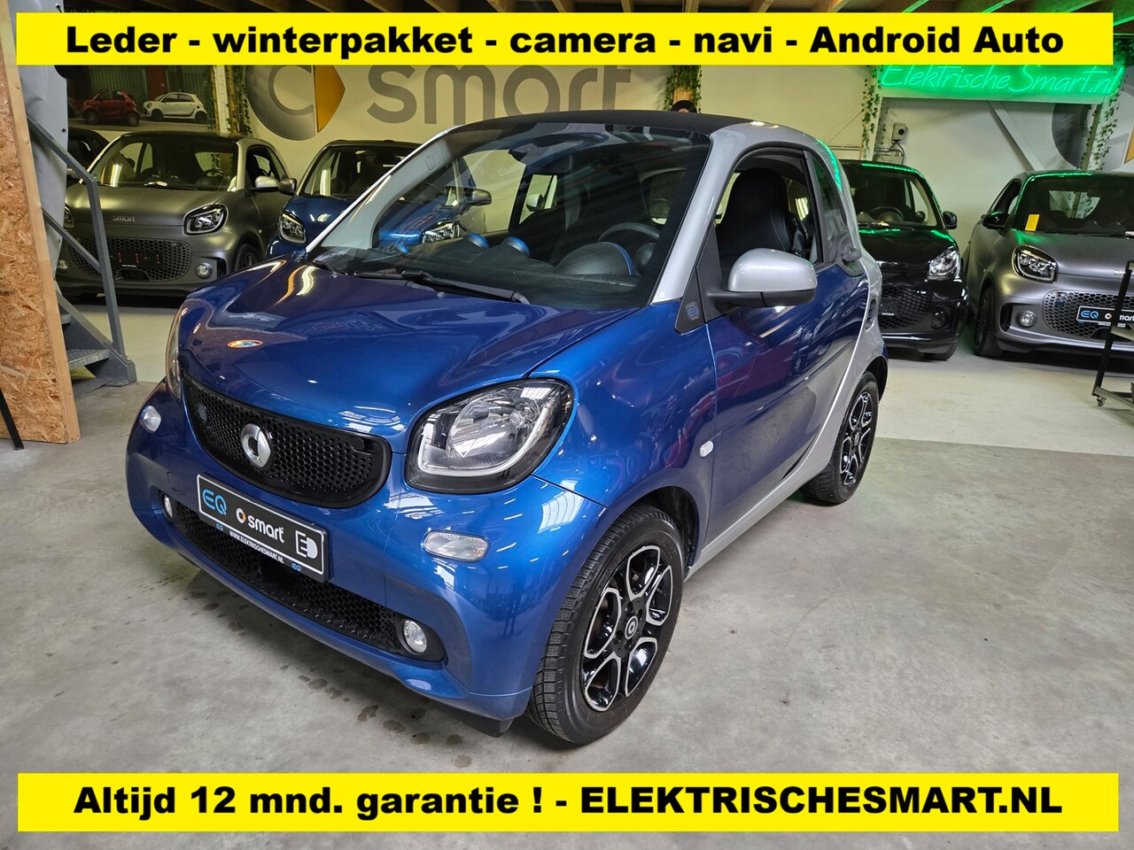 Smart Fortwo - EQ Comfort PLUS - 3 fase lader - leder - winterpakket - camera - Android Auto etc. - AutoWereld.nl