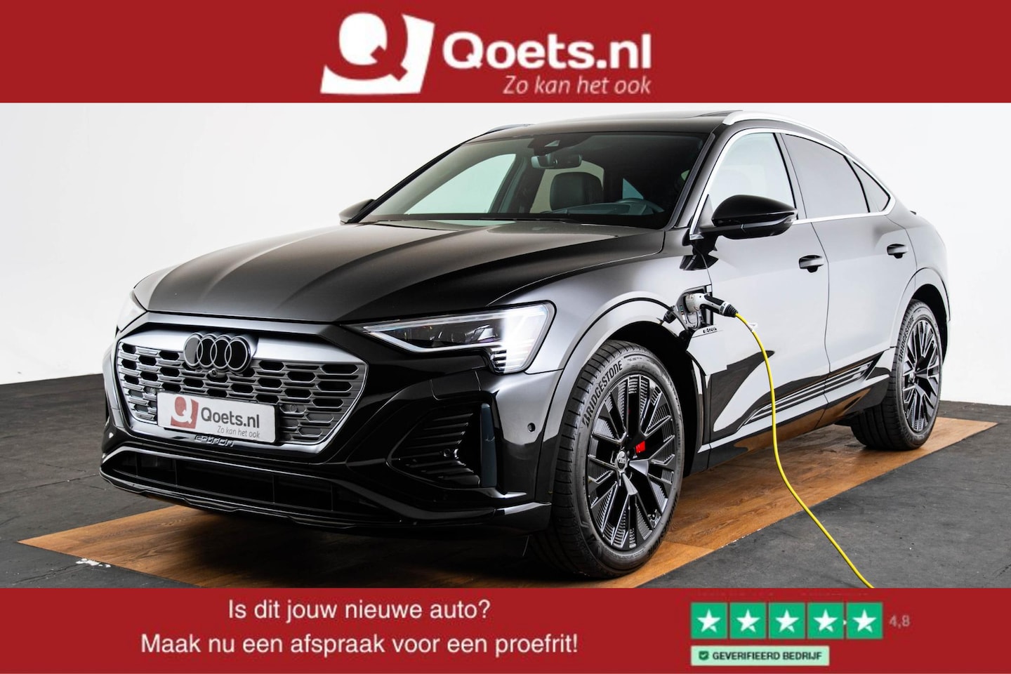 Audi Q8 Sportback e-tron - 55 quattro Advanced Edition 115 kWh Panoramadak - Adaptieve Cruise Control - elektrisch ve - AutoWereld.nl