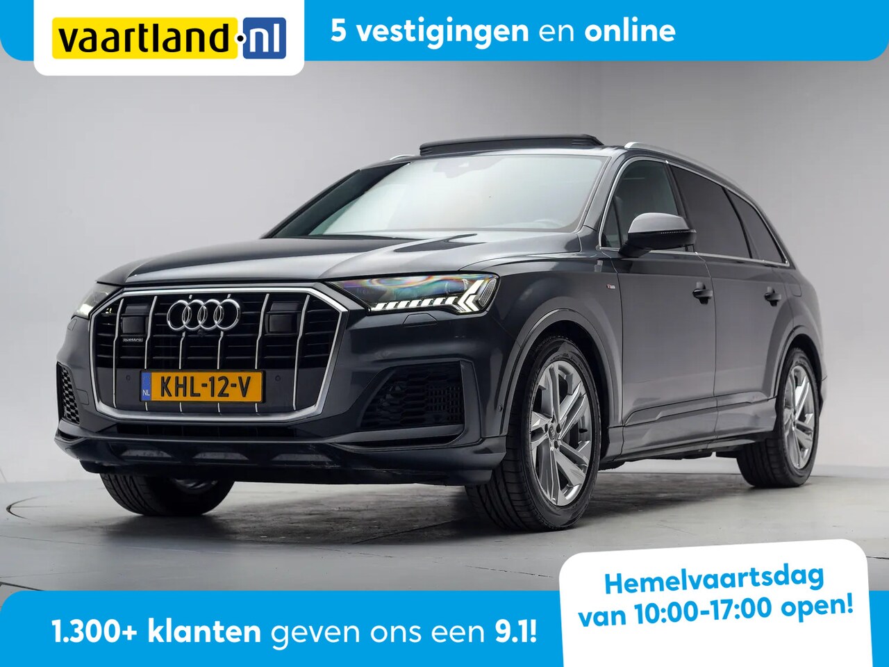 Audi Q7 - 55 TFSI e S Line [ Panorama Luchtvering Matrix-LED Virtual Navi Stoelverwarming ] - AutoWereld.nl