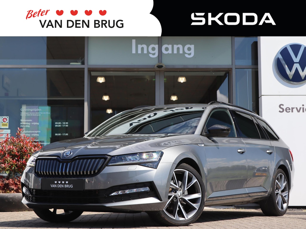 Skoda Superb - 1.4 TSI 218 pk DSG iV Sportline Business | Navigatie | Matrix LED | SmartLink | Voorstoele - AutoWereld.nl