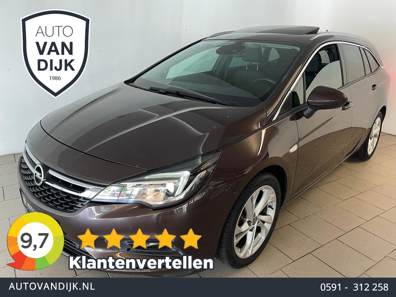 Opel Astra Sports Tourer - 1.4 Turbo Business Executive AIRCO NAVI CRUISE BT VELGEN STOEVERW STUURVERW TREKHAAK NETTE - AutoWereld.nl