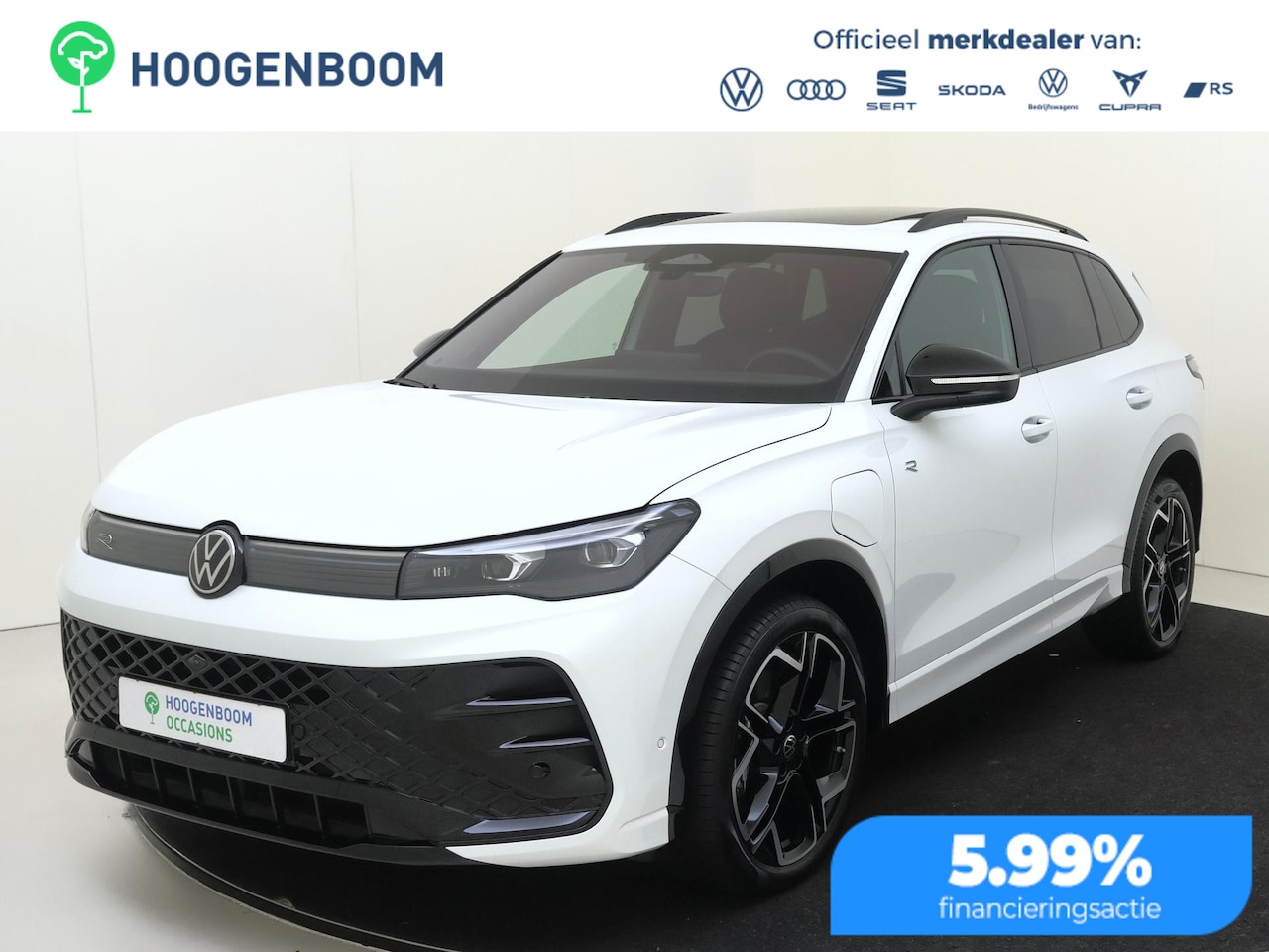 Volkswagen Tiguan - 1.5 eHybrid R-Line Edition | SoH 100% | Panoramadak | Trekhaak | Head-up display | Harman/ - AutoWereld.nl