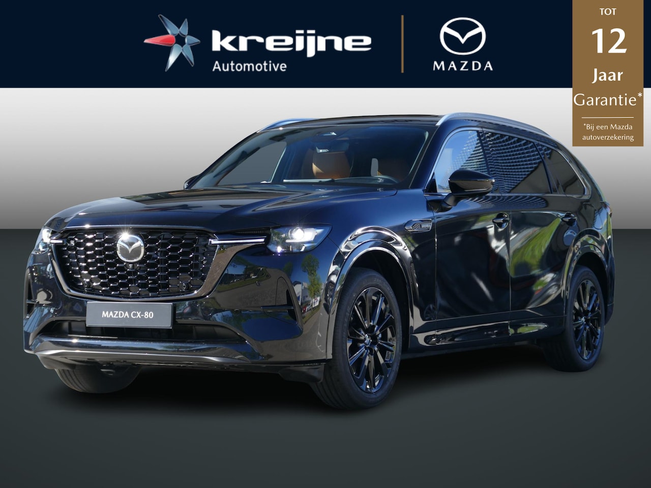 Mazda CX-80 - 2.5 e-SkyActiv PHEV Homura Plus 6p. | Tan Captain Seats | FULL OPTION | VOORRAAD | - AutoWereld.nl