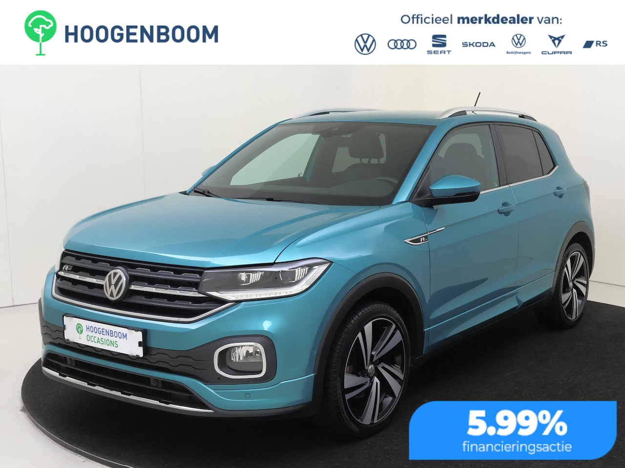 Volkswagen T-Cross - 1.0 TSI R-line | Keyless | Digital cockpit Pro | Parkeerassistent | Dodehoek detectie | Na - AutoWereld.nl