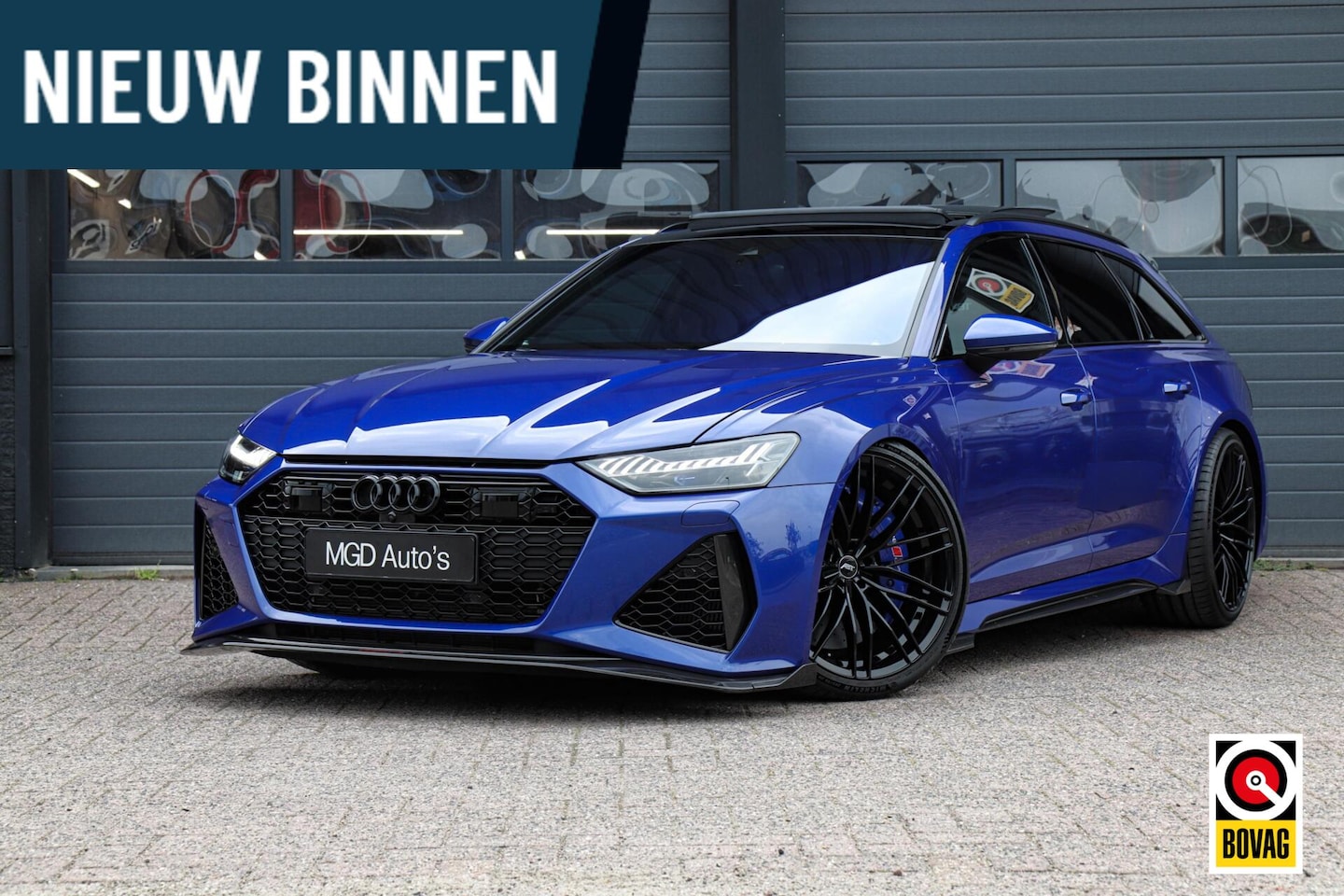 Audi A6 Avant - RS6-S ABT 4.0 TFSI Quattro |LASER-LED|PANO|3D B&O|4WS|CARBON|KERAMISCH|HUD - AutoWereld.nl