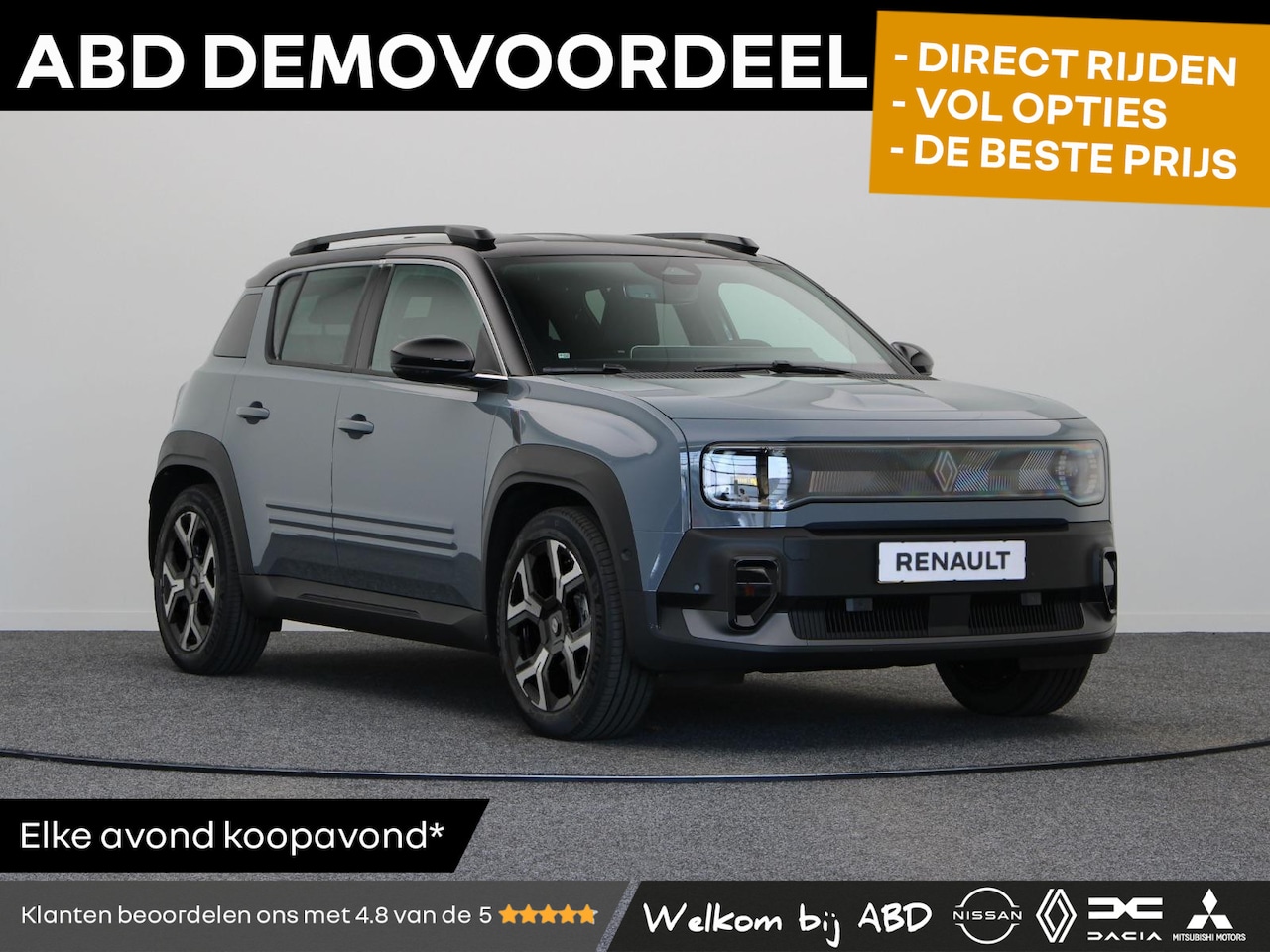 Renault 4 - comfort range techno 52 kWh | Vijf jaar garantie | Stoel- en stuurwielverwarming | All sea - AutoWereld.nl