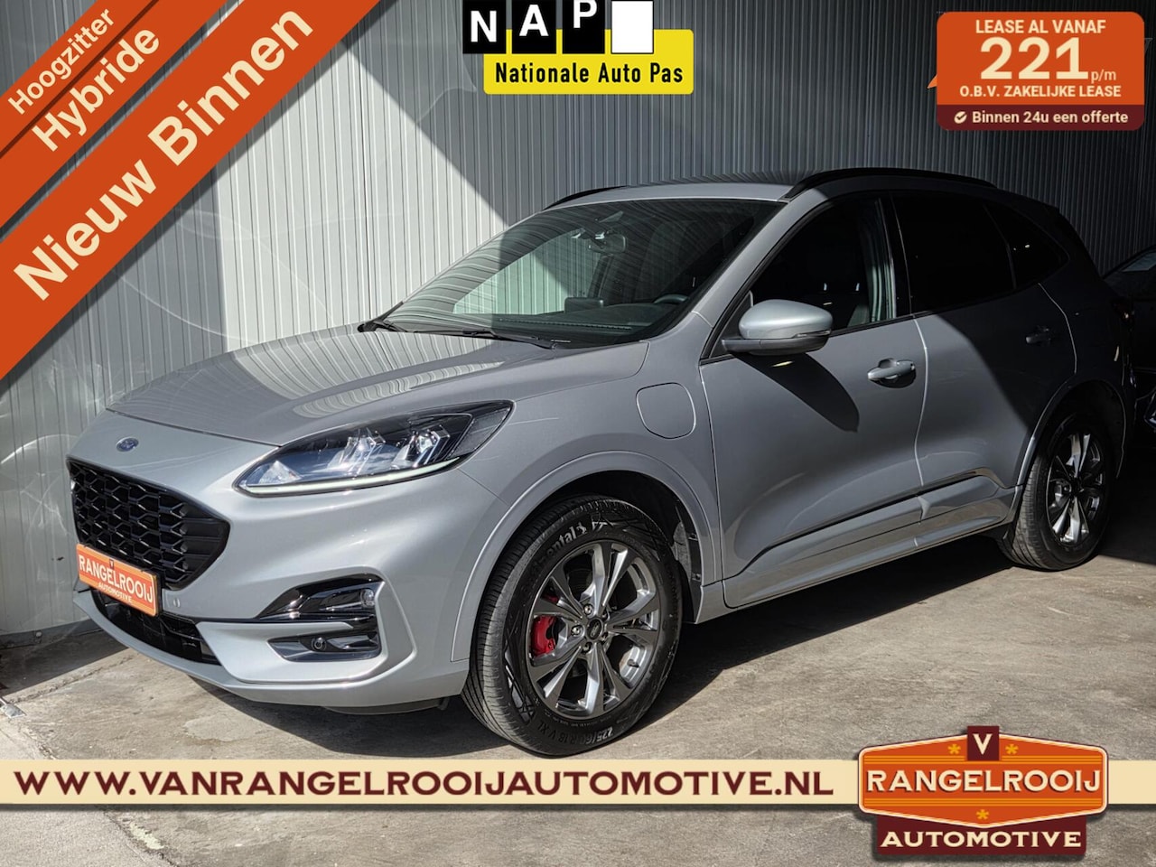 Ford Kuga - 2.5 PHEV ST-Line 2.5 PHEV ST-Line, stoel- / stuur- / voorruitverw., LED kopl., 18" lmv - AutoWereld.nl