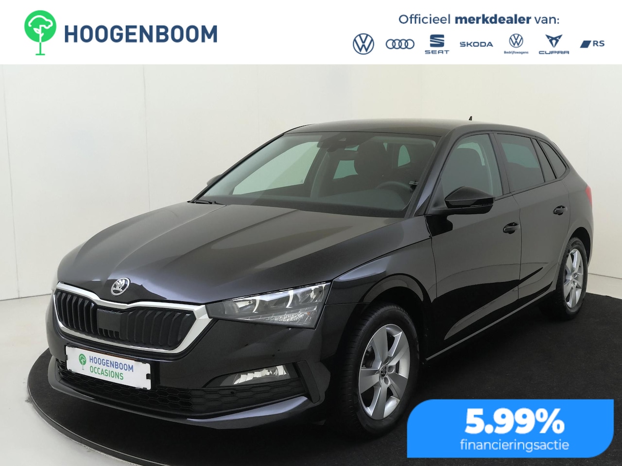 Skoda Scala - 1.0 TSI Ambition | CarPlay | Airco | Bluetooth | Lane- en Frontassist | DAB Radio | Parkee - AutoWereld.nl