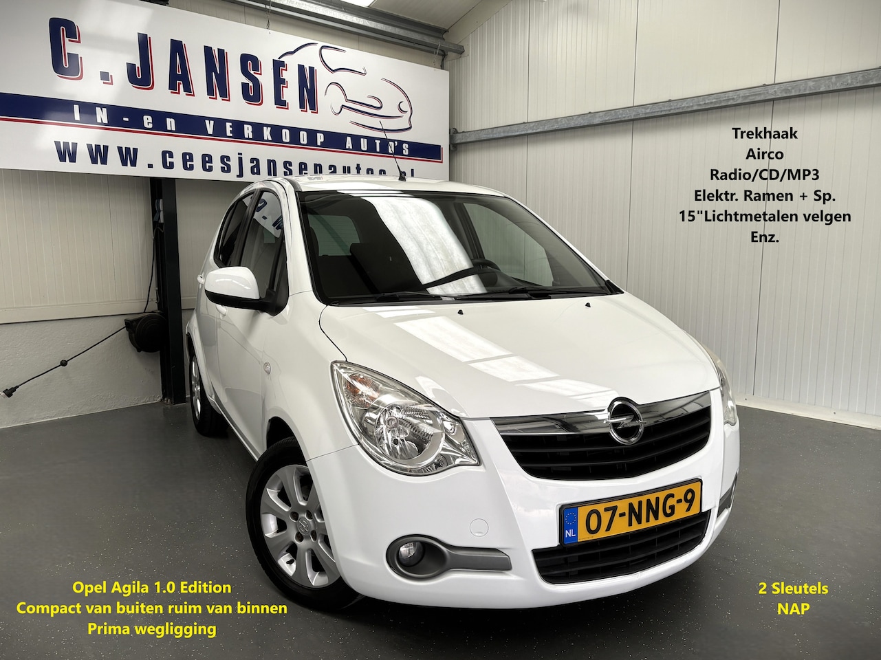 Opel Agila - 1.0 Edition | Airco | Lederen stuur | Licht metalen velgen 15" - AutoWereld.nl