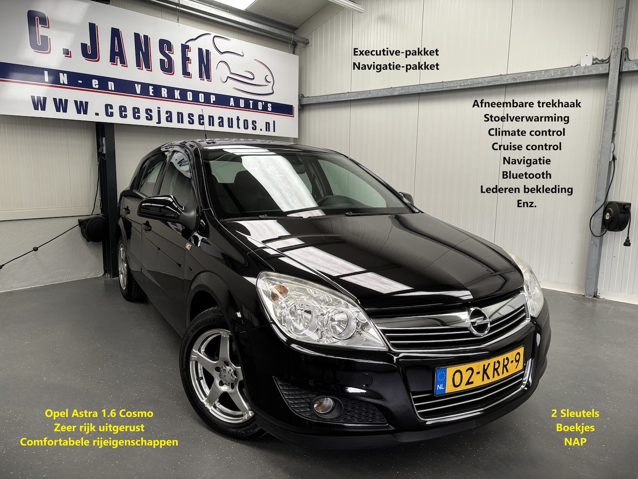 Opel Astra - 1.6 Cosmo Volle uitvoering! Leer! | Cruise control | Trekhaak met afneembare kogel | Voors - AutoWereld.nl