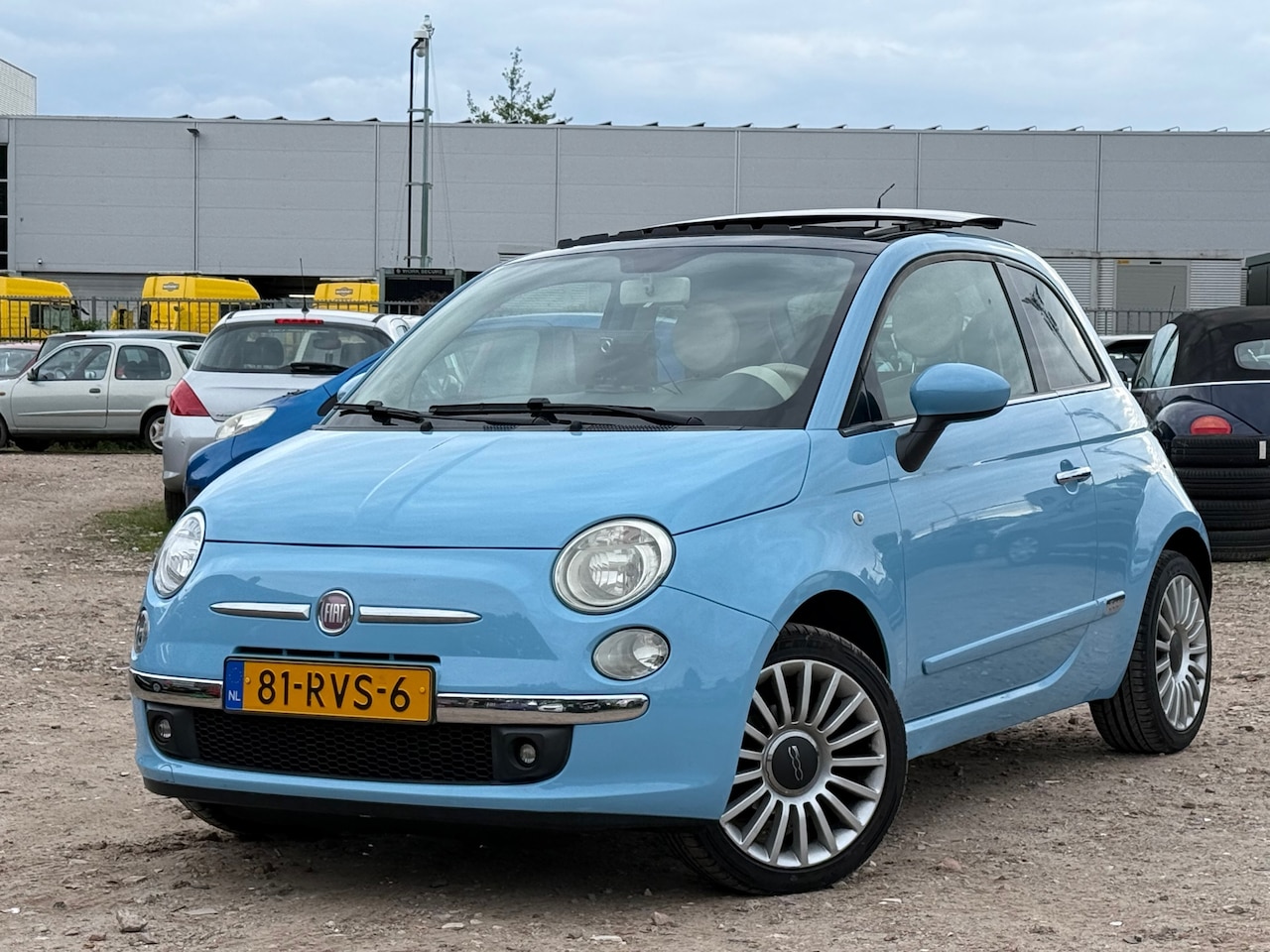 Fiat 500 - 1.2 Lounge/PANO/BABYBLAUW - AutoWereld.nl