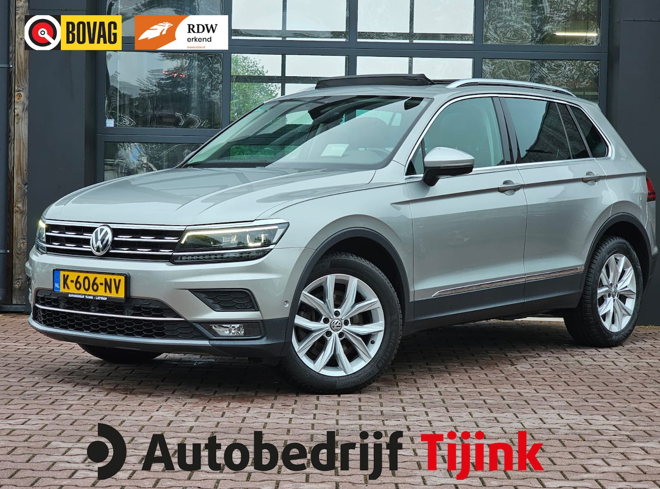Volkswagen Tiguan - 2.0 TSI 4MOTION Highline | Automaat | Pano | LED | Navi | App-connect | Camera | All-seaso - AutoWereld.nl