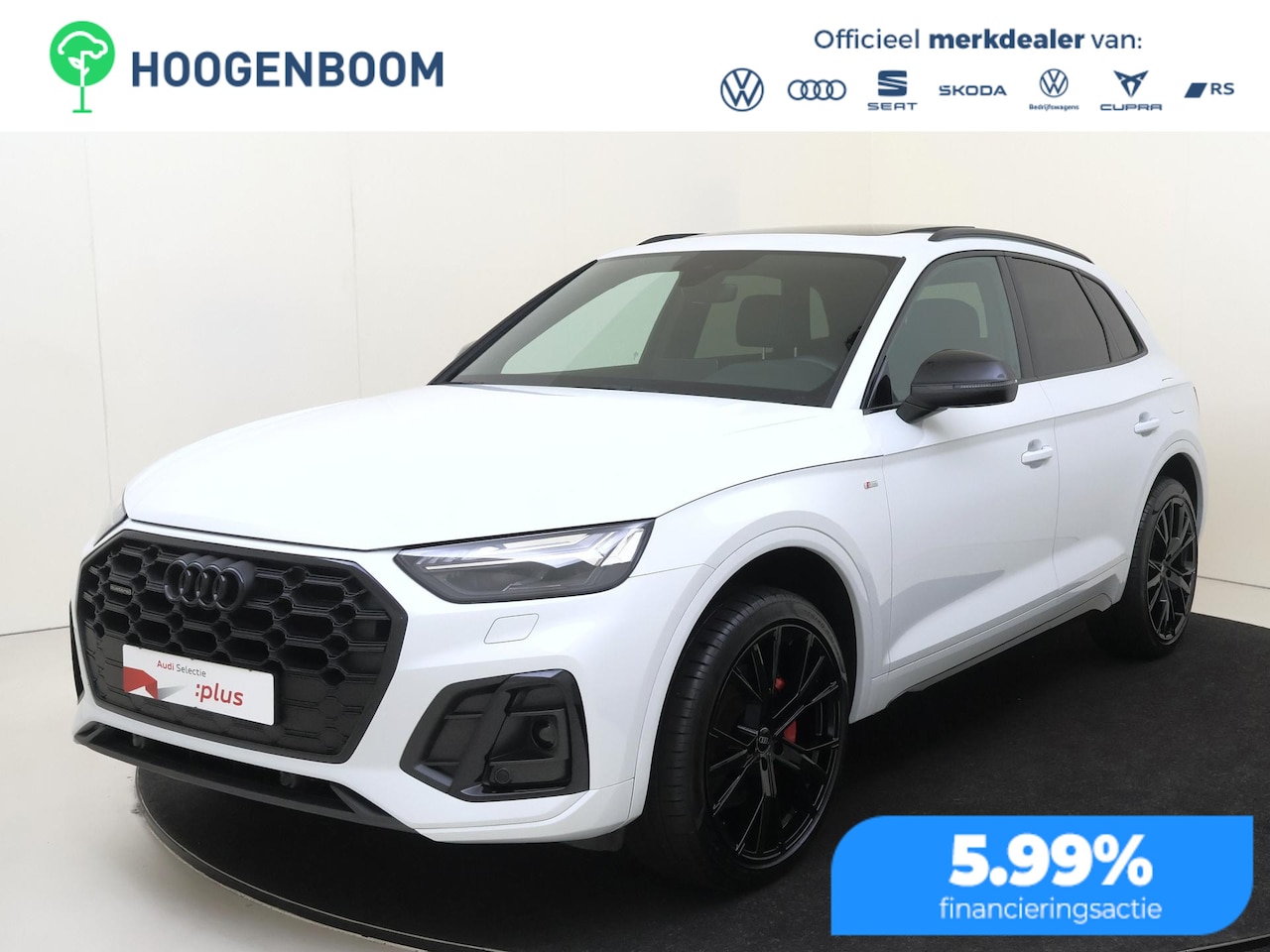 Audi Q5 - 50 TFSI e S edition Competition | SoH 89% | Panoramadak | Trekhaak | LED matrix verlichtin - AutoWereld.nl