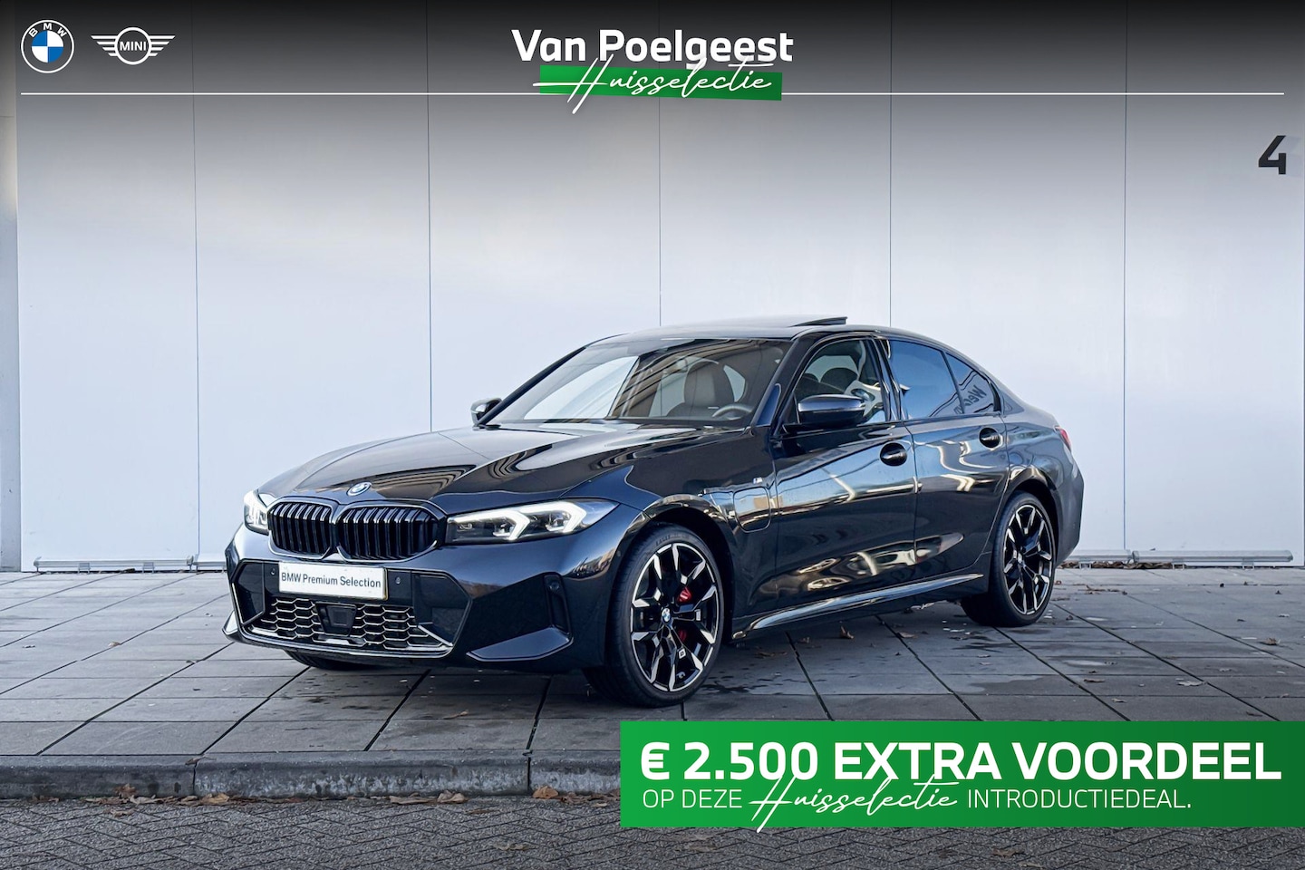 BMW 3-serie - Sedan 330e M-Sport Glazen Schuifdak / 19 inch / Active Cruise Controle | Huisselectie 2500 - AutoWereld.nl
