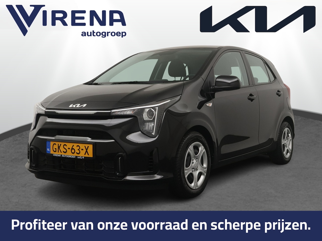 Kia Picanto - 1.0 DPI DynamicLine - Airco -  Navigatie - Achteruitrijcamera - Apple Carplay/Android Auto - AutoWereld.nl