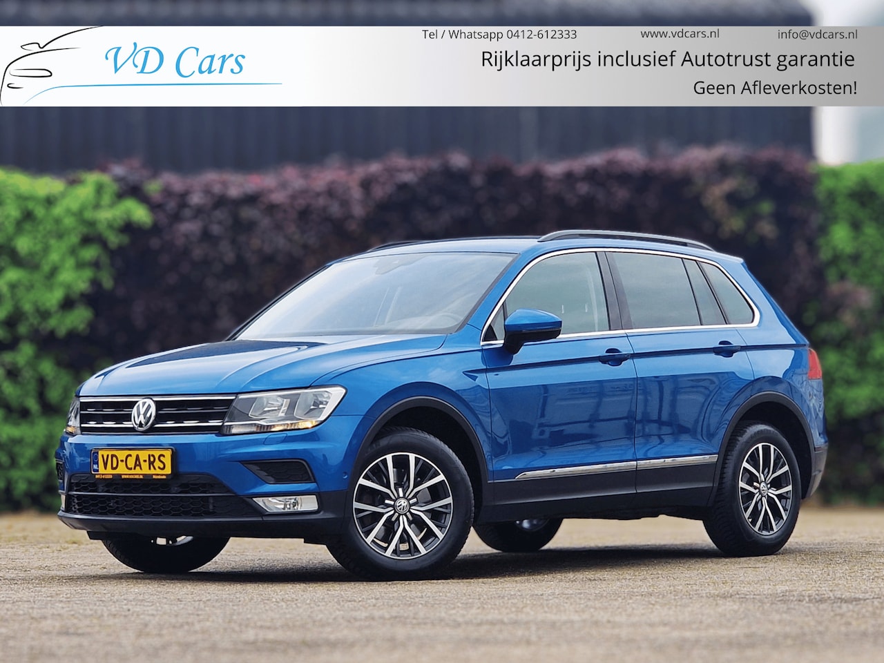 Volkswagen Tiguan - 2.0 TSI 4Motion Highline AUTOMAAT*Geheugenstoel 2x*Leder*Navigatie*Camera*PDC*Cruise contr - AutoWereld.nl
