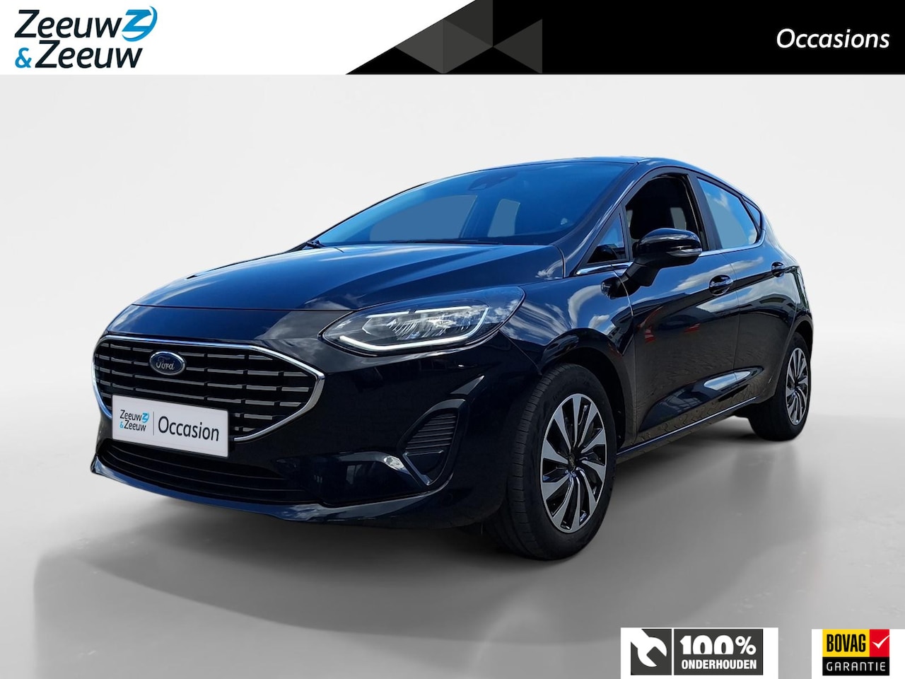 Ford Fiesta - 1.0 EcoBoost Hybrid Titanium | Dealeronderhouden | Stoel- stuur en voorruitverwarming | Cr - AutoWereld.nl
