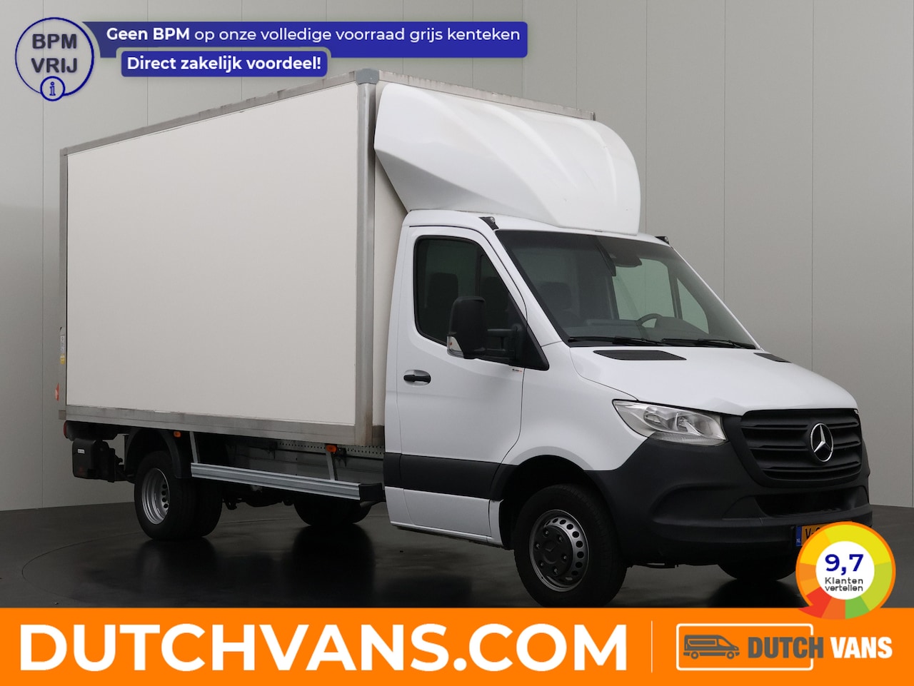 Mercedes-Benz Sprinter - 515CDI 9G-Tronic Automaat Bakwagen+Laadklep | Dakspoiler | Airco | Camera | Cruise | 3-Zit - AutoWereld.nl