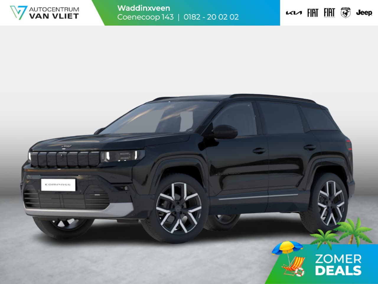 Jeep Compass - First Edition 74 kWh | Adapt. Cruise | Camera | Carplay | 20" | Elektr. A-Klep | Navi | Wi - AutoWereld.nl