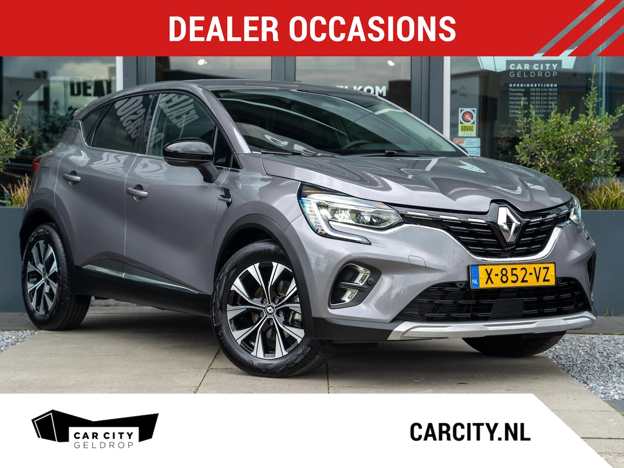 Renault Captur - 1.6 E-Tech full hybrid 145 techno Carplay / LED / Camera / Navi / Keyless / Fabrieksgarant - AutoWereld.nl