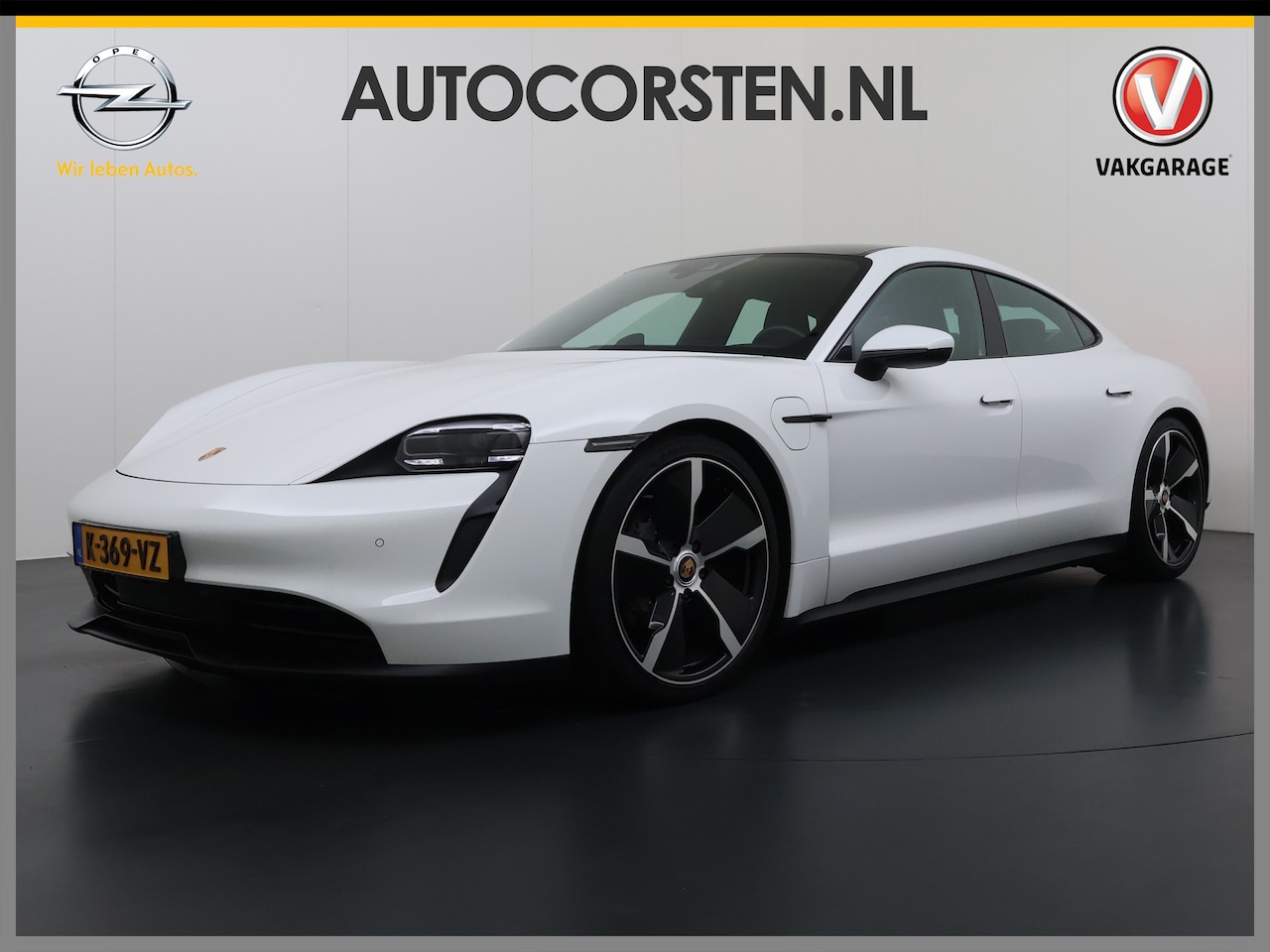 Porsche Taycan - Panoramadak Sport chrono pakket Adaptieve luchtvering Bose®-Audio Apple Carplay Android Au - AutoWereld.nl