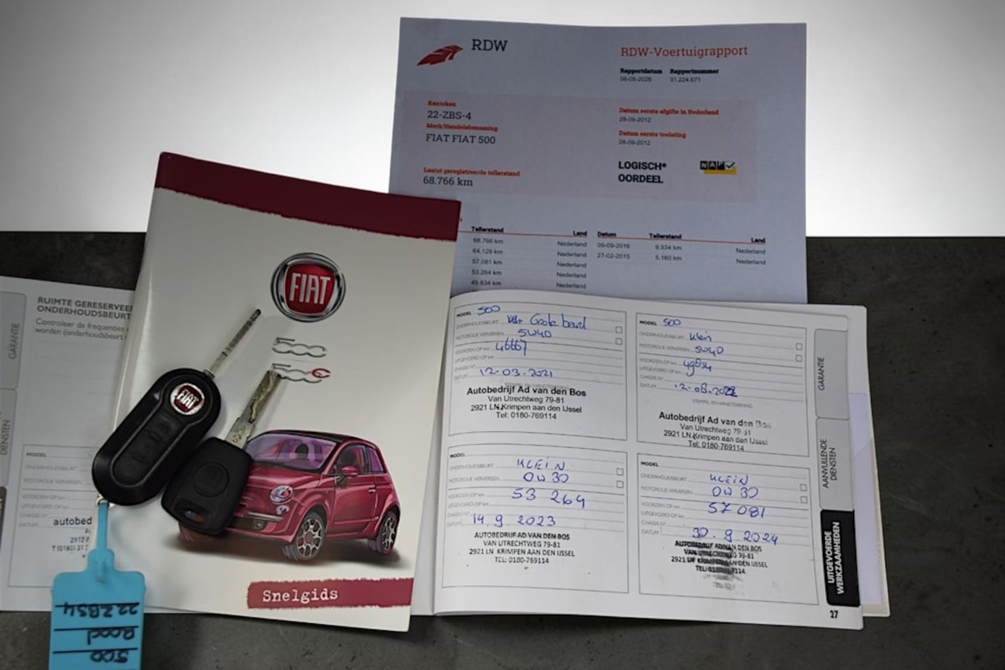 Fiat 500 - 0.9 TwinAir Easy 0.9 TwinAir Easy, in nieuwstaat, Origineel Nederlandse auto, Airco, Lichtmetalen velgen