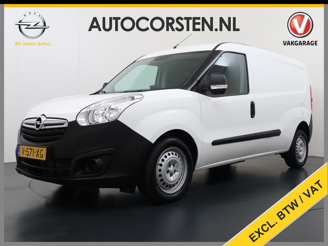 Opel Combo - 1.6CDTi L2H1 Airco Navi Cruise Control Euro 6 Pdc Edition Schuifdeur Betonplex Vloer Lat o - AutoWereld.nl