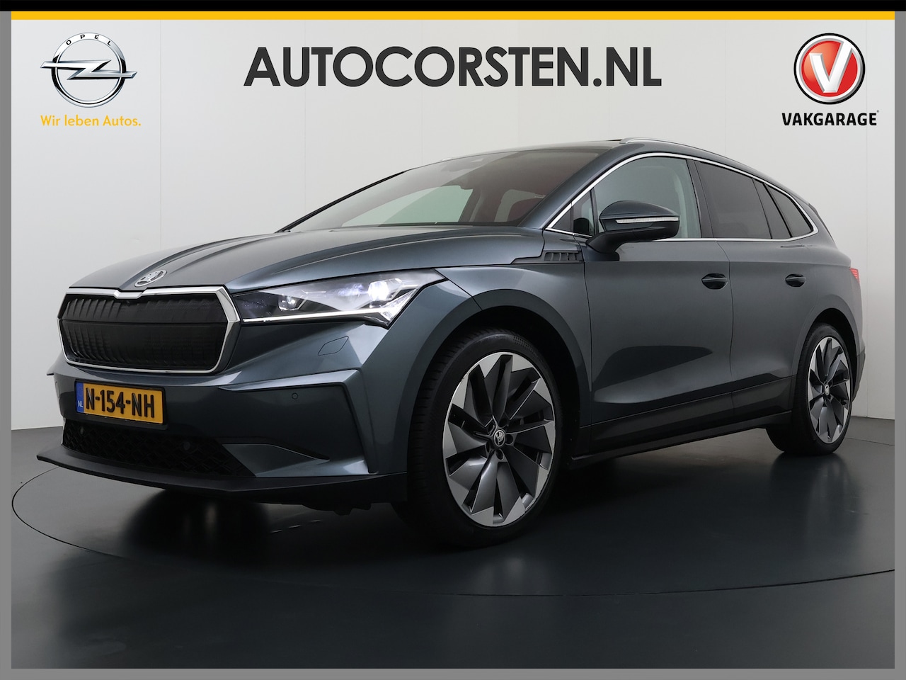 Skoda Enyaq iV - 80 Warmtepomp Trekhaak Leder Adap.Demping Panoramadak Head-Up 360°Camera Navi 3-Zone Ecc A - AutoWereld.nl