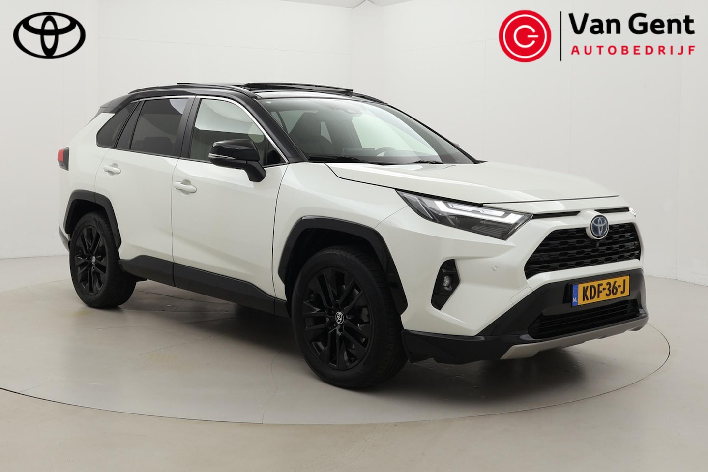 Toyota RAV4 - 2.5 Hybrid AWD Bi-Tone | Panoramadak | Trekhaak | Navigatie | 360 camera | Dodehoek detect - AutoWereld.nl