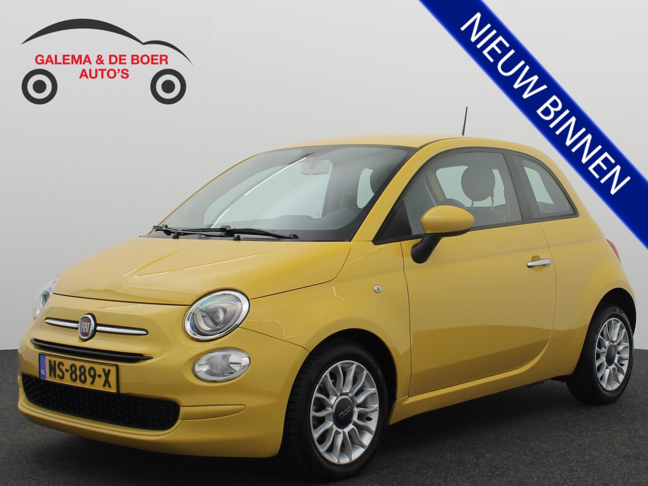 Fiat 500 - 0.9 TwinAir Turbo Popstar AUTOMAAT / NAVI / AIRCO / DAB+ / ELEK RAMEN / NL-AUTO - AutoWereld.nl
