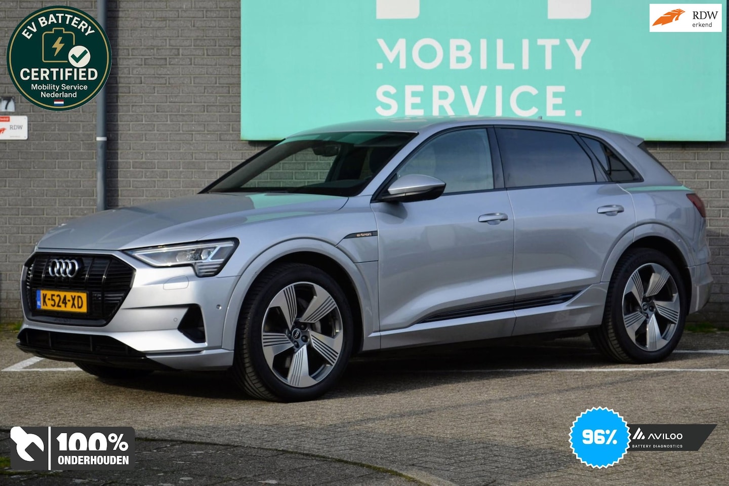 Audi e-tron - E-tron 55 quattro advanced Pro Line Plus SOH96% 95 kWh LED Leder Clima - AutoWereld.nl