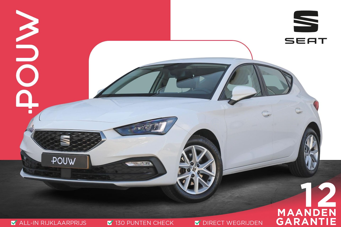 SEAT Leon - 1.0 TSI 90pk Reference | Navigatie | Parkeersensoren | Cruise Control | LED Verlichting - AutoWereld.nl