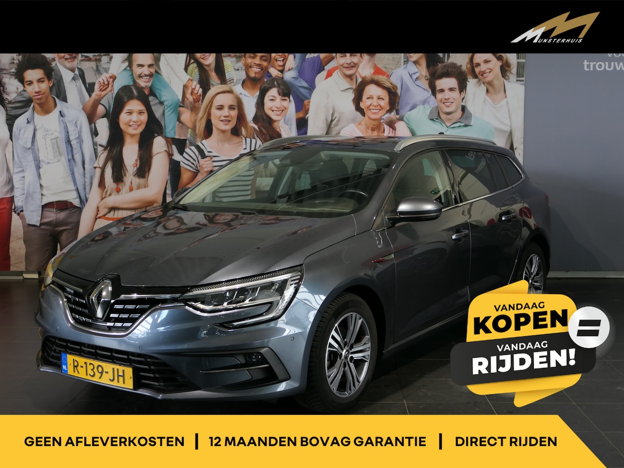 Renault Mégane Estate - 1.3 TCe Intens *Vraag naar beschikbaarheid!* - Trekhaak - Dodehoek - Head-up display - Par - AutoWereld.nl