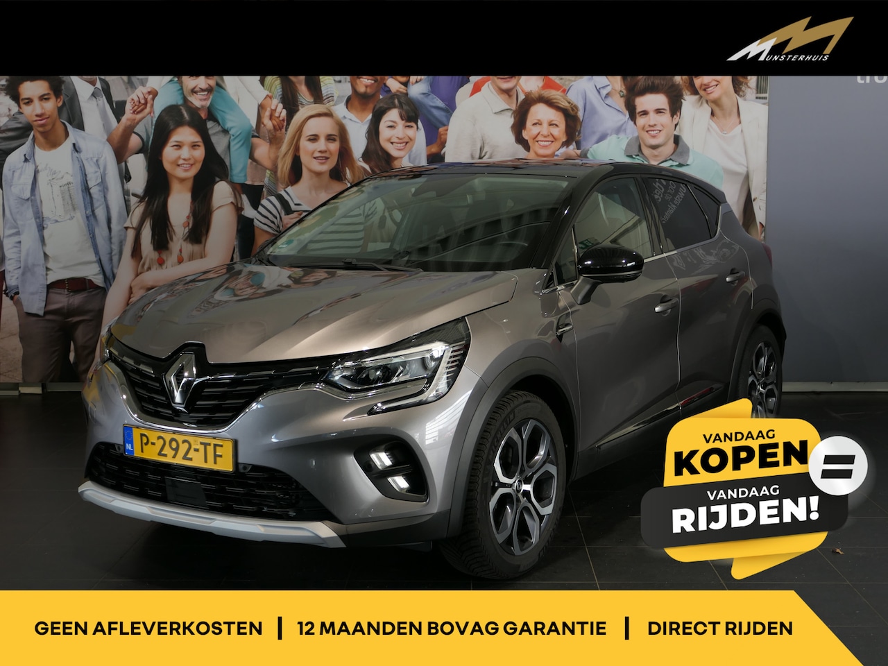 Renault Captur - 1.0 TCe 90 Intens *Vraag naar beschikbaarheid!* - Trekhaak - Allseasons - Groot scherm - R - AutoWereld.nl