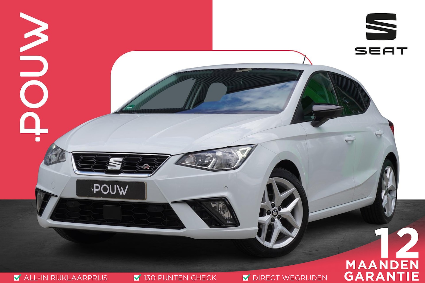SEAT Ibiza - 1.0 TSI 95pk FR Business Intense | Achteruitrijcamera | PDC Voor & Achter | FullLink - AutoWereld.nl