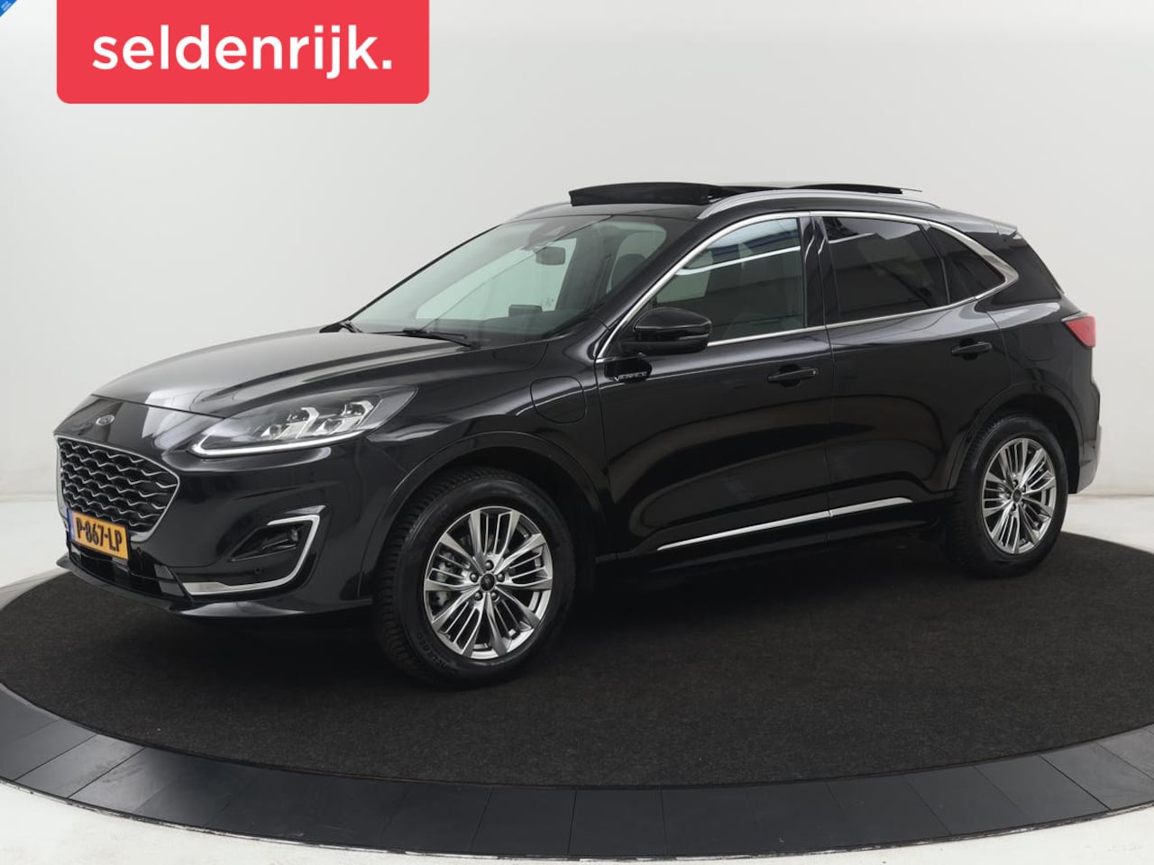 Ford Kuga - 2.5 PHEV Vignale | SOH 88,3% | Panoramadak | Leder | Trekhaak | Achterbankverwarming | Cam - AutoWereld.nl