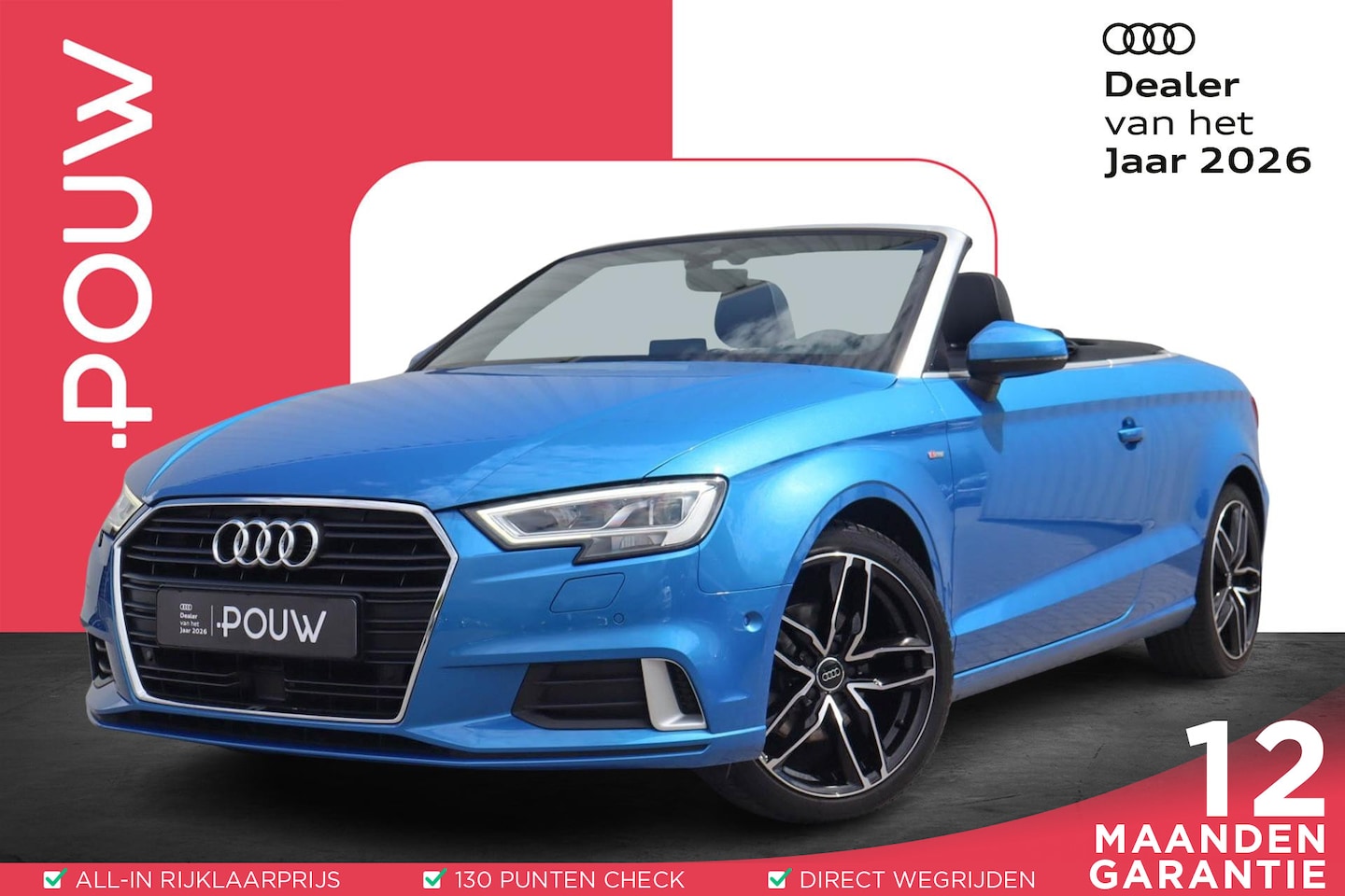 Audi A3 Cabriolet - 35 TFSI 150pk S-tronic CoD Advance Sport | Massage | Nekverwarming | Adaptive Cruise - AutoWereld.nl